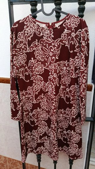 Vestido estampado floral mujer