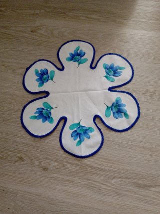 Centrotavola fiore blu