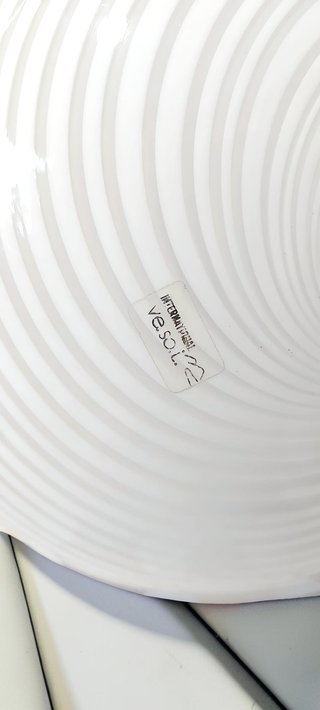 Lampada Ve.so.i Anni '80 Vetro e Metallo