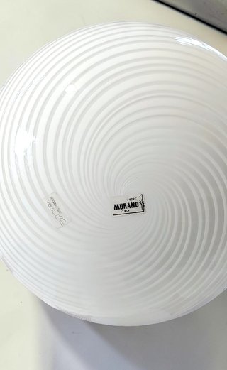 Lampada Ve.so.i Anni '80 Vetro e Metallo