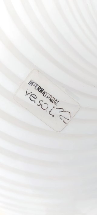 Lampada Ve.so.i Anni '80 Vetro e Metallo