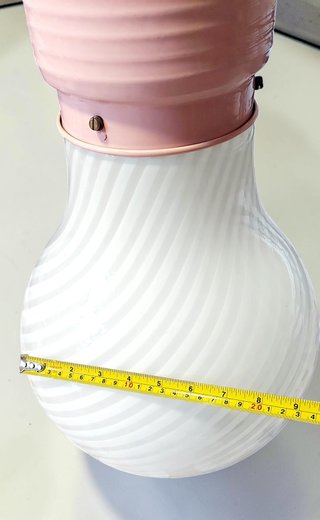 Lampada Ve.so.i Anni '80 Vetro e Metallo