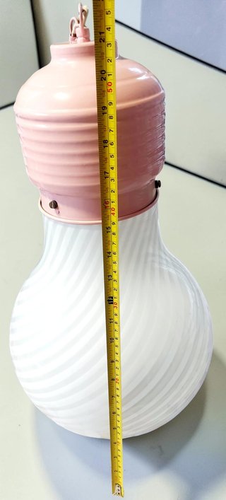 Lampada Ve.so.i Anni '80 Vetro e Metallo