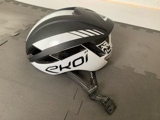 Casco Bicicleta Carretera Ekoi Negro/Blanco