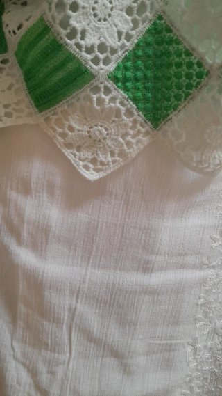 Gonna cotone Zara + camicia crochet