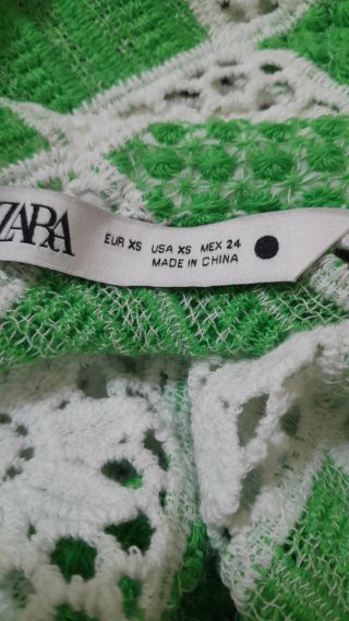 Gonna cotone Zara + camicia crochet