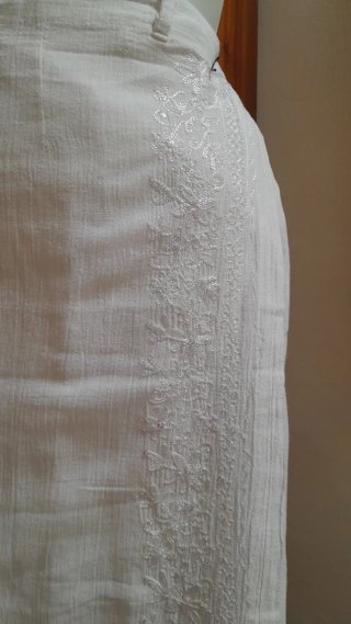 Gonna cotone Zara + camicia crochet