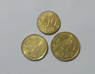 Lotto 3 monete euro cent (10-20-50)