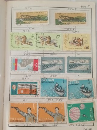 Lote 101 Sellos Vietnam época guerra..