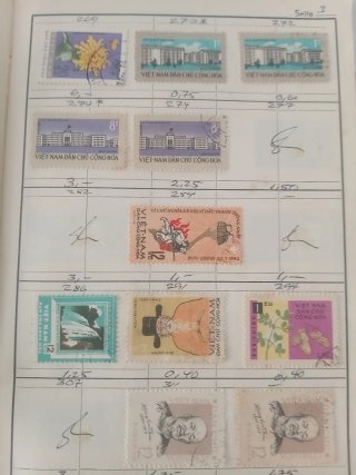 Lote 101 Sellos Vietnam época guerra..