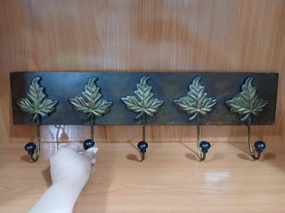 Perchero Vintage Hoja Metal de Pared  640513971