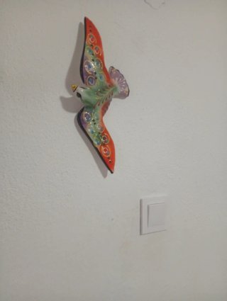 Jarrón de cerámica decorado