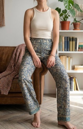 Pantalones de seda Natura