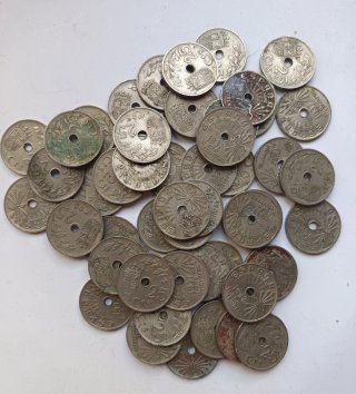 50 monedas 25 céntimos 1937 España