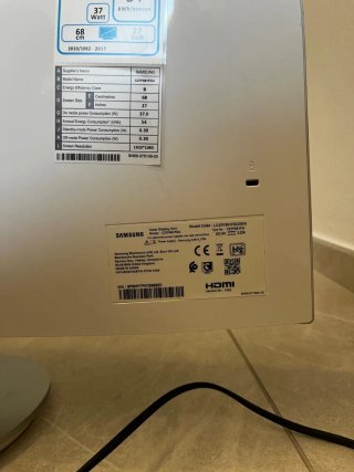 Monitor Samsung Curvo Nero/Argento