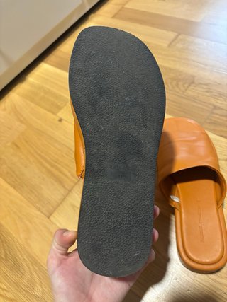 Mules plataforma naranja