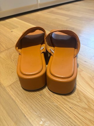 Mules plataforma naranja