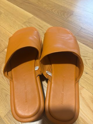 Mules plataforma naranja