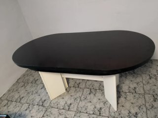 Mesa comedor y 6 sillas negras