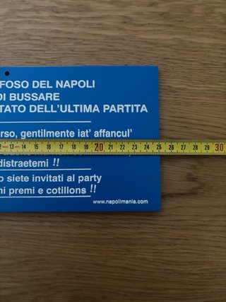 Cartello Tifoso Napoli
