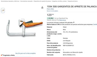 Sargentos de apriete de palanca Beta (4 unidades)