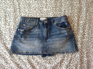 Falda pantalón vaquera Stradivarius