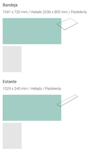 Vitrina expositora helados curva