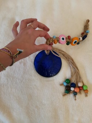 Colgante Ojo Turco Azul y Multicolor