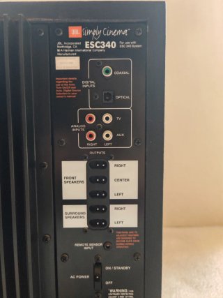 Subwoofer JBL ESC340 Home Cinema 5.1