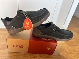 Zapatos Pitas Negro/Gris