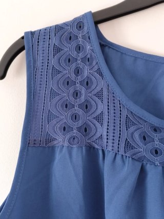 Blusa Shein Talla XL Azul