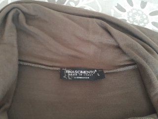 Camiseta larga Rinascimento marrón