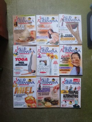 Lote de 9 revistas Salud Alternativa= 5€ en total