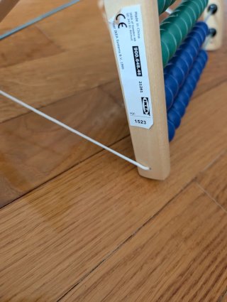 Ábaco de madera multicolor IKEA