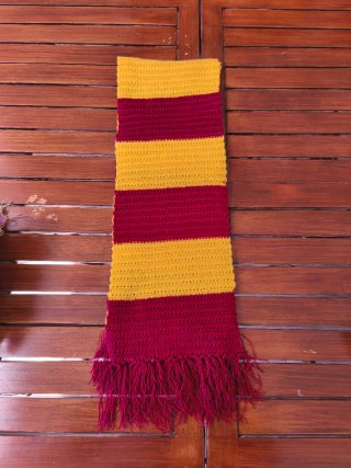 Bufanda Harry Potter tejida a mano