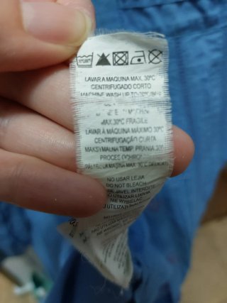 Camisa Stradivarius azul manga corta talla M