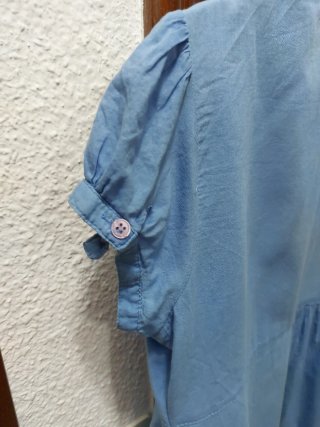 Camisa Stradivarius azul manga corta talla M