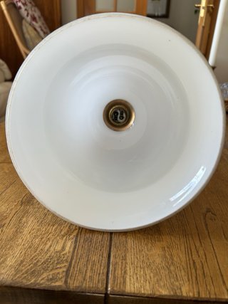 Lámpara colgante vintage opalina años 30