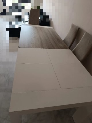 Mesa de comedor 1,53 M. extensible hasta 2,33 M.