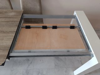Mesa de comedor 1,53 M. extensible hasta 2,33 M.