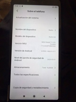 Xiaomi Redmi 6A Negro 32GB