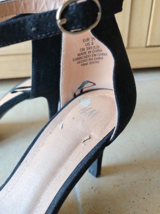 Sandalias tacón H&M negras