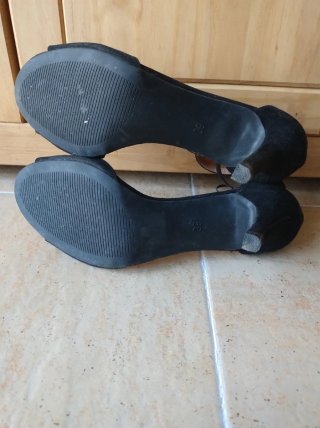 Sandalias tacón H&M negras