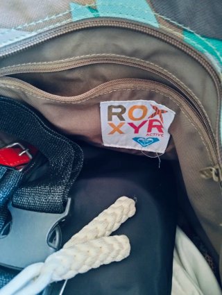 Bolsa de playa Roxy floral tipo vintage