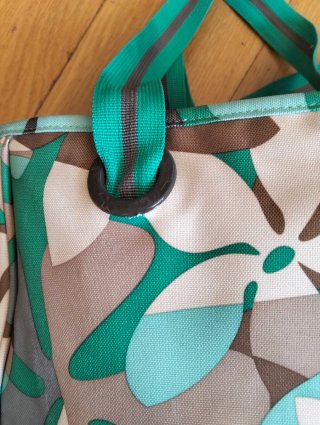Bolsa de playa Roxy floral tipo vintage