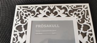Marco de fotos IKEA FRÖSAKULL blanco 13x18cm