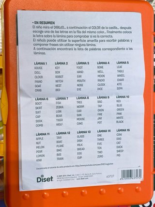 Juego Educativo Aprendo Inglés Diset
