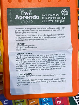 Juego Educativo Aprendo Inglés Diset