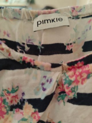 Vestido Pimkie rayas y flores