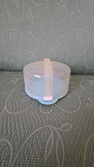 Porta CD Tupperware vintage a forma di porta torta